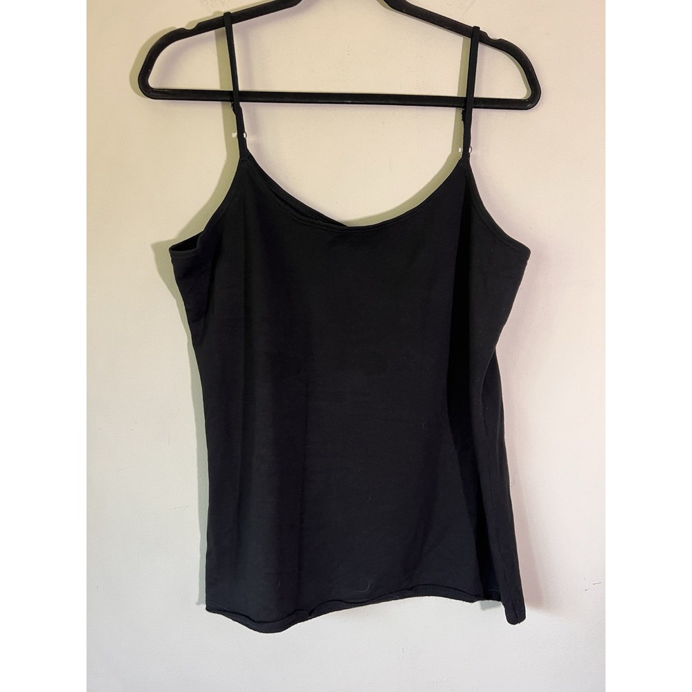 Bleusalt Women's Cami Tank Top Size 3 Large Black Soft